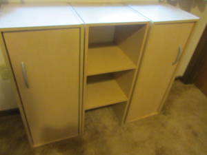Three cabinets 30H, 12Dx12W...
