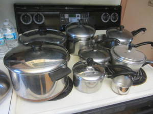Kettles with Revere & Faberware, do...