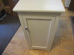 White cabinet 15Wx14Dx30H...