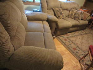 Sofa with endcliners 93Lx36D, mat...