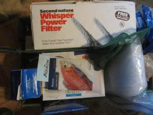 Fish tank supplies with new net, li...
