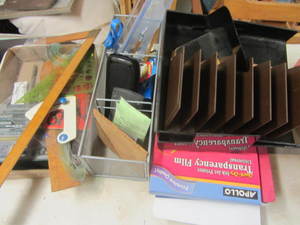 Office supplies with drafting tools...