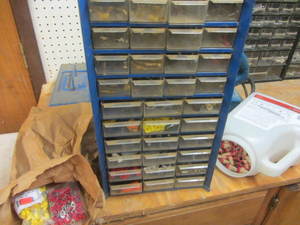Electrical supplies with nuts, spad...