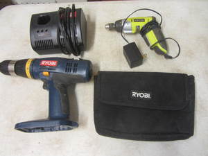 Ryobi 4V rechargeable drill & 18V d...