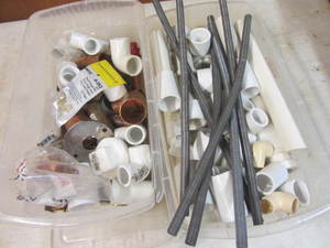 PVC, springs, copper fittings, two ...