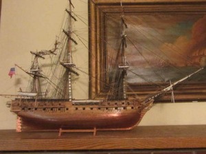 Sailing ship model, 39x27...