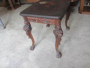 Occasional table with lions heads ...