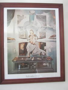 Salvador Dali print, framed 25x31...