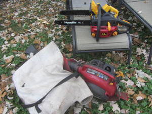 Homelite 33cc chainsaw, Wagner elec...
