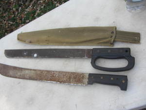 Machetes with Columbian and Ontario...