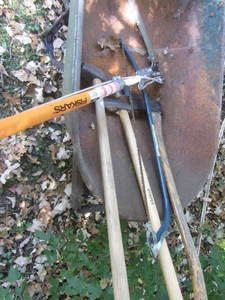 Fiskar tree saw, Truper splitting m...