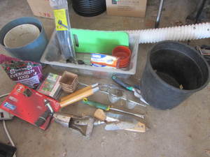 Garden tools with hose connectors, ...