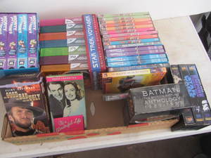 DVD movies & VHS with series...