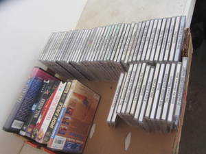 DVD movies, a few VHS...