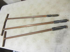 Custom hand drills, three from 34...