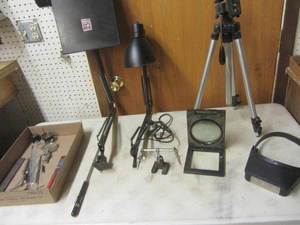 Worklight with copy holder, tripod,...