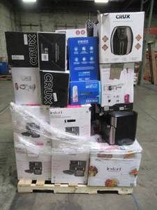 lot 200 image: WHOLESALE MIXED PALLET OF MISCELLANEOUS SMALL KITCHEN APPLIANCES AND HOUSEWARES