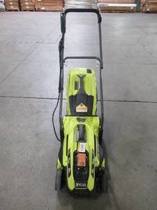 lot 2 image: Ryobi 13 in. 11 Amp Corded Electric Walk Behind Push Mower RYAC130
