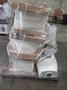 lot 224 image: WHOLESALE MIXED PALLET OF TOILET TANKS