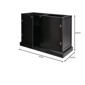 lot 229 image: Home Decorators Collection Prescott Black Modular Six Shelf Pantry Base 9950700210