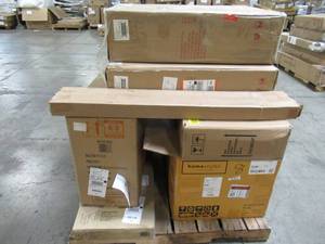 lot 240 image: WHOLESALE MIXED PALLET OF MISCELLANEOUS INDOORKITCHEN FURNITURE AND MORE