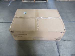 lot 416 image: Becker Dark Mocha Steel Outdoor Patio Rocking Chair with Bare Cushions