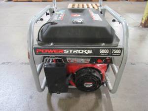 lot 8 image: PowerStroke 6,000-Watt Gasoline Powered Portable Generator PS906025A