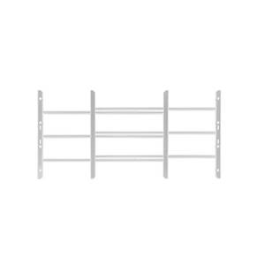 lot 608 image: Grisham AWG 22-34 in. to 36-12 in. Adjustable Width 3-Bar Window Guard, White, 93922