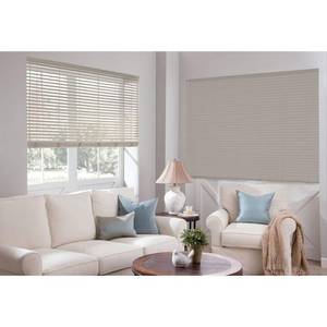 lot 609 image: Veneta Designer 2 Faux Wood Blind, 535420