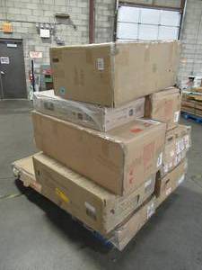 lot 301 image: WHOLESALE MIXED PALLET OF MISCELLANEOUS KITCHEN AND OFFICE FURNITURE AND MORE