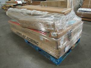 lot 305 image: WHOLESALE MIXED PALLET OF MISCELLANEOUS LIVING AND BEDROOM FURNITURE