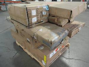 lot 308 image: WHOLESALE MIXED PALLET OF MISCELLANEOUS BEDROOM, LIVINGROOM FURNITURE AND MORE
