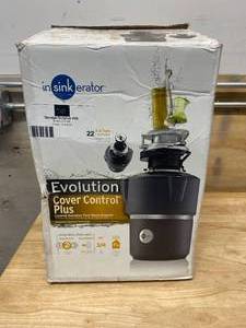 lot 22 image: INSINKERATOR Evolution Cover Control Plus 34 HP Batch Feed Garbage Disposal