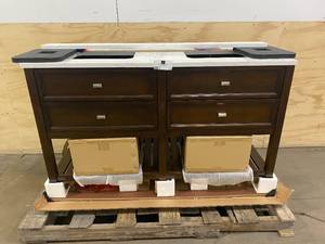 lot 28 image: Scotts Living Canterbury Bathroom Vanity and Sinks