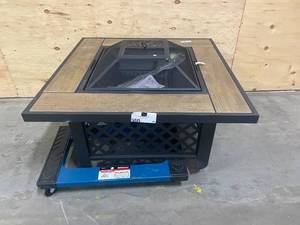 lot 49 image: Garden Treasures37.5-in W Black Steel Wood-Burning Fire Pit