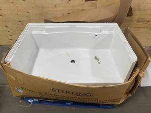 lot 53 image: Sterling 60 x 36 x 21-12 White Accord Seated Shower Receptor