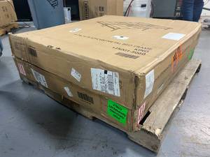 lot 64 image: Lot of 2 Hercules King-Size 14 in. H Heavy Duty Metal Platform Bed Frame