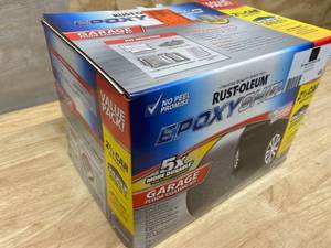 lot 69 image: Rust-Oleum EpoxyShield 240 oz. Dark Gray Gloss 2.5 Car Garage Floor Kit