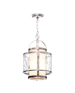 lot 77 image: Progress Lighting Bay Court Collection 1-Light Brushed Nickel Foyer Pendant