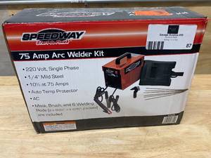 lot 87 image: Speedway 230-Volt Arc Welder Kit