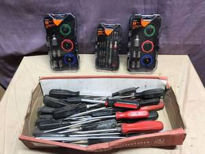lot 141 image: Screwdrivers & New Tool Kits