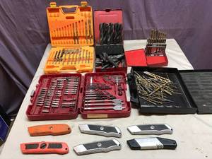 lot 342 image: Drill Bits & Utility Knives