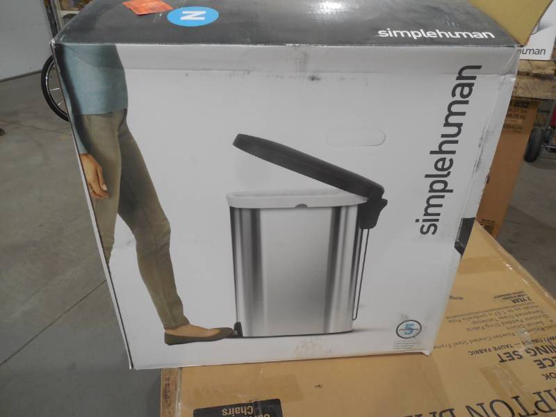 simplehuman 45-Liter Fingerprint-Proof Brushed Stainless Steel