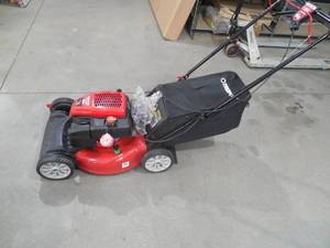 lot 5 image: Troy-Bilt  21 in. 159 cc Gas Walk Behind Self Propelled Lawn Mower  3-in-1 TriAction Cutting System