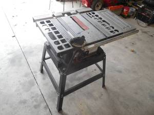lot 12 image: Skilsaw 10 In. Heavy Duty Table Saw With Stand