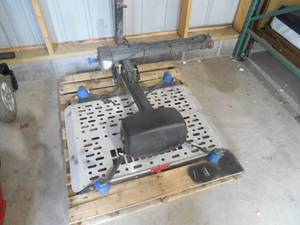lot 21 image: Aluminum Folding Mobility Carrier FOR BACK OF VEHCILE RECIEVER HITCH STYLE