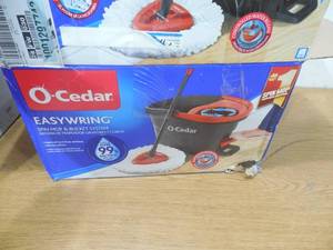 lot 33 image: O-Cedar EasyWring Microfiber Spin Mop and Bucket System