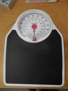 lot 99 image: Taylor Large Dial Analog Bathroom Scale - Black