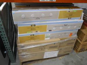 lot 83 image: (41) Madison 3 ft. 4-Light Satin Nickel LED Fixed Track with 400 LMHead