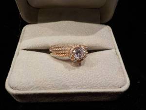 Ring and 2 Matching Bands size 9...